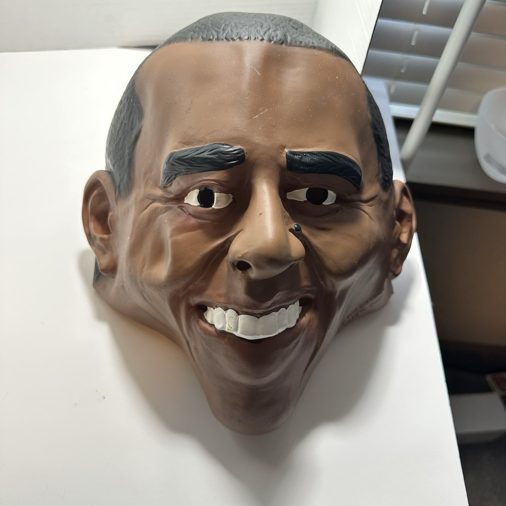 2008 Disguise President Barack Obama Halloween Mask Costume Adult Party Latex